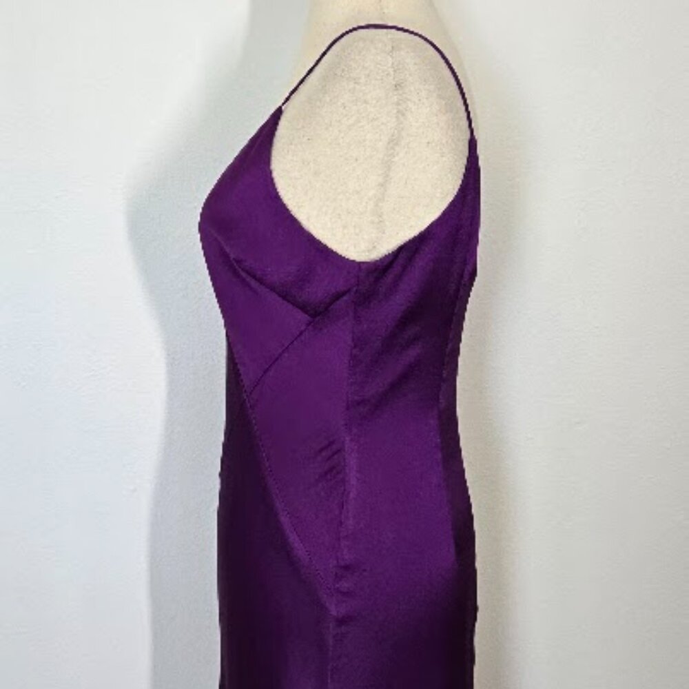 KEEPSAKE the label Infinity Midi Dress grape in grape asymmetric hem Sz S - Picture 5 of 11